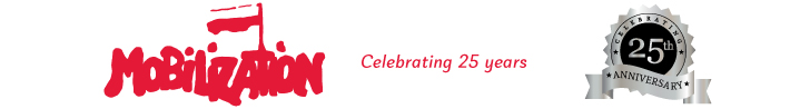 Mobilization 25th Year Anniversary Logo